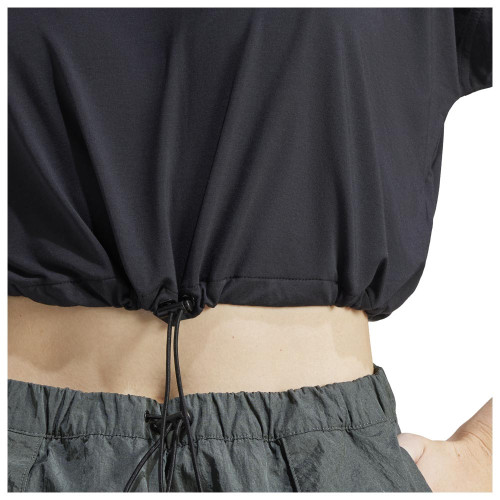 Adidas Γυναικεία κοντομάνικη μπλούζα W City Escape Crop Tee With Bungee Cord